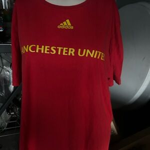 Adidas Manchester United The Go To Performance T Shirt size large asis condition
